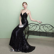 Black Prom Dresses Spaghetti Straps Sheath/Column Short Train Sexy Prom Dress/Evening Dress JKS161