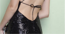 Black Prom Dresses Spaghetti Straps Sheath/Column Short Train Sexy Prom Dress/Evening Dress JKS161