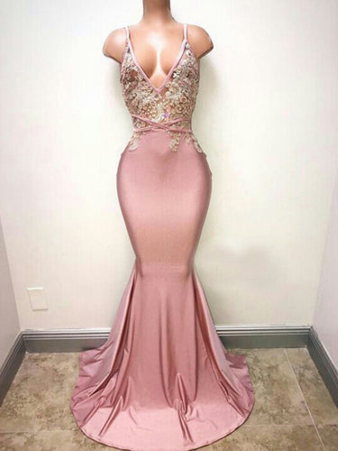 Sexy Prom Dresses Trumpet/Mermaid Spaghetti Straps Long Prom Dress/Evening Dress JKS171