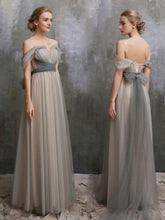 Fairy Prom Dresses A-line Floor-length Bowknot Sexy Prom Dress/Evening Dress JKS181