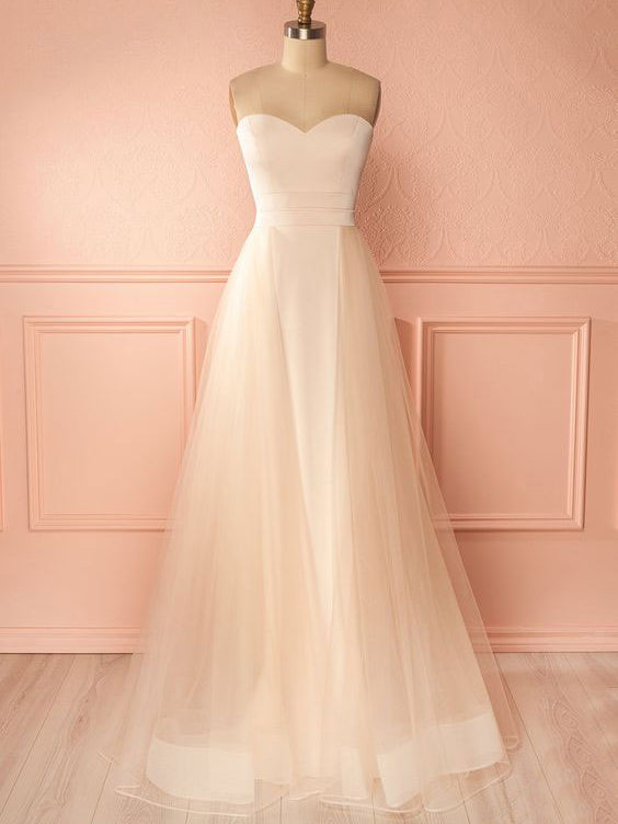 Cheap Sexy Prom Dresses A-line Sweetheart Floor-length Long Prom Dress/Evening Dress JKS185