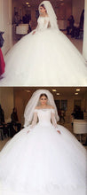 Luxury Wedding Dresses Off-the-shoulder Ball Gown Chic Bridal Gown JKS188