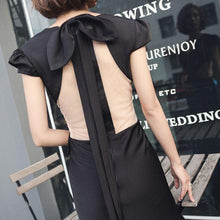 Black Prom Dresses V-neck Sweep/Brush Train Sexy Long Prom Dress/Evening Dress JKS217