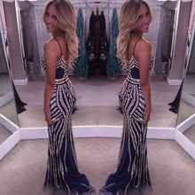 Luxury Prom Dresses Spaghetti Straps Sheath/Column Sexy Prom Dress/Evening Dress JKS226