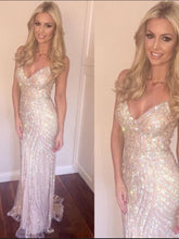 Luxury Prom Dresses Spaghetti Straps Sheath/Column Sexy Prom Dress/Evening Dress JKS226|Annapromdress