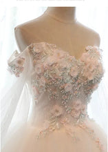 Chic Wedding Dresses Off-the-shoulder Ball Gown Lace Bridal Gown JKS242
