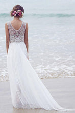 Beautiful Wedding Dresses A-line V-neck Short Train Sexy Bridal Gown JKS246