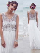 Beautiful Wedding Dresses A-line V-neck Short Train Sexy Bridal Gown JKS246