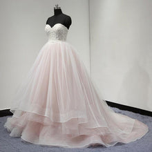 Luxury Wedding Dresses Ball Gown Sweep/Brush Train Tulle Bridal Gown JKS248