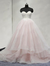 Luxury Wedding Dresses Ball Gown Sweep/Brush Train Tulle Bridal Gown JKS248