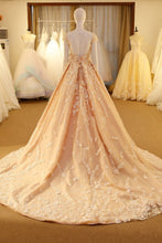 Chic Wedding Dresses Scoop Sweep/Brush Train Sexy Bridal Gown JKS249