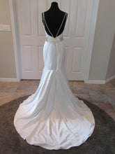 Chic Wedding Dresses Sheath/Column Elastic Woven Satin Sexy Bridal Gown JKS251