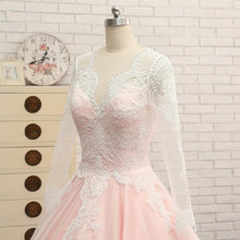 Chic Wedding Dresses Ball Gown Sweep/Brush Train Lace Bridal Gown JKS257