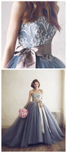 Beautiful Wedding Dresses Ball Gown Lace Sweep Train Lace-up Chic Bridal Gown JKS278