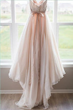 Cheap Wedding Dresses Sweetheart Blush Bowknot Tulle with Lace JKW004|Annapromdress