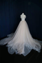 Simple Wedding Dresses Chic Ball Gown Sweep/Brush Train Ruffles JKW005|Annapromdress