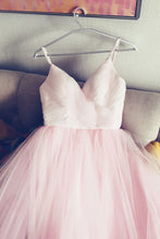 Beautiful Wedding Dresses Beautiful Pink Spaghetti Straps Ruffles Tulle JKW006|Annapromdress