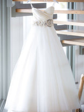 Romantic Wedding Dresses Cheap Sweetheart Floor-length Sequins Tulle JKW021|Annapromdress