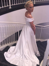 2017 Wedding Dresses Cheap Sexy Off-the-shoulder Elastic Woven Satin JKW032