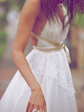 Open Back Wedding Dresses Cheap Beautiful Short Train Sexy Ivory Lace JKW033|Annapromdress