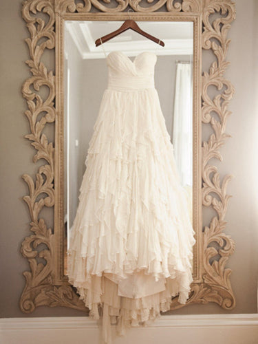 Vintage Wedding Dresses Sexy Sweetheart Short Train Bridal Gown JKW042