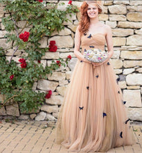 Beautiful Butterfly Wedding Dresses Sweetheart Ruffles Bridal Gown JKW043