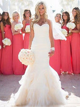 Sexy Wedding Dresses Sweetheart Trumpet/Mermaid Ivory Bridal Gown JKW058