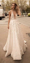 Sexy Wedding Dresses Halter Backless Sweep/Brush Train Bridal Gown JKW069
