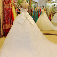 Beautiful Wedding Dresses Ball Gown Rhinestone Beading Sexy Bridal Gown JKW071