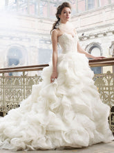 Luxury Beautiful Wedding Dresses Sweetheart Lace Tulle Bridal Gown JKW087