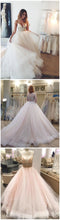Sexy Wedding Dresses Spaghetti Straps Sweep/Brush Train Tulle Bridal Gown JKW121|Annapromdress