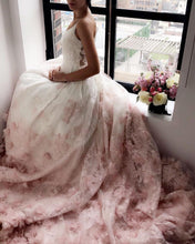 Lace Wedding Dresses Ball Gown Sweep/Brush Train Sexy Bridal Gown JKW126