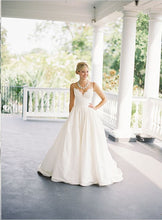 Beach Wedding Dresses Spaghetti Straps Sexy Taffeta Bridal Gown JKW127|Annapromdress