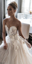 Beautiful Wedding Dresses A-line Scoop Hand-Made Flower Beading Sexy Bridal Gown JKW128|Annapromdres