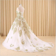 Ball Gown Wedding Dresses Sweetheart Sweep Brush Train Beautiful Bridal Gown JKW140