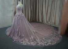 Ball Gown Wedding Dresses Luxury Brush Train Lace-up Sweetheart Tulle Bridal Gown JKW164