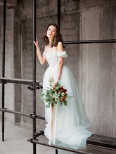 Cheap Wedding Dresses Off-the-shoulder Short Train Ruffles Simple Bridal Gown JKW184|Annapromdress