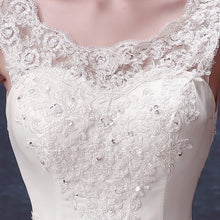 Ball Gown Wedding Dresses Scoop Lace-up Appliques Bowknot Big Bridal Gown JKW191|Annapromdress