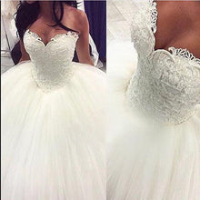 Ball Gown Wedding Dresses Romantic Sweetheart Beading Sexy Big Bridal Gown JKW199|Annapromdress