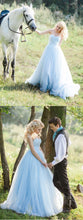 Cheap Wedding Dresses Romantic Sweetheart Floor-length A Line Colored Bridal Gown JKW200|Annapromdress