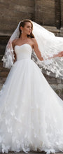 Beautiful Wedding Dresses with Long Train Sweetheart Butterfly Simple Bridal Gown JKW201|Annapromdress