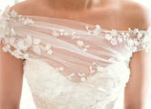 Mermaid Wedding Dresses Romantic Off-the-shoulder Sweep Train Lace Bridal Gown JKW208|Annapromdress