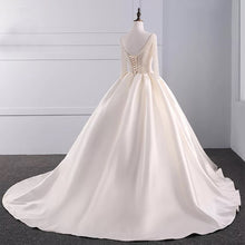 Sparkly Wedding Dresses Sweep Train Beading Sexy Big Ball Gown Bridal Gown JKW221|Annapromdress