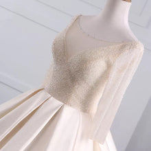 Sparkly Wedding Dresses Sweep Train Beading Sexy Big Ball Gown Bridal Gown JKW221|Annapromdress
