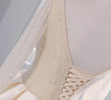 Sparkly Wedding Dresses Sweep Train Beading Sexy Big Ball Gown Bridal Gown JKW221|Annapromdress