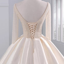 Sparkly Wedding Dresses Sweep Train Beading Sexy Big Ball Gown Bridal Gown JKW221|Annapromdress