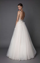 Backless Wedding Dresses A-line Hand-Made Flower Tulle Simple Open Back Bridal Gown JKW264|Annapromdress