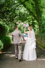 Beautiful Wedding Dresses Aline Simple Floor-length Ivory Tulle Chic Bridal Gown JKW283|Annapromdress