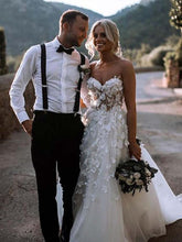 Beautiful Wedding Dresses A Line Sweetheart Appliques Sexy Princess Bridal Gown JKW316|Annapromdress