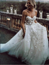 Beautiful Wedding Dresses A Line Sweetheart Appliques Sexy Princess Bridal Gown JKW316|Annapromdress
